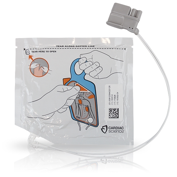 lectrodes Adulte SANS CAPTEUR RCP pour Dfibrillateur CARDIAC SCIENCE Powerheart G5