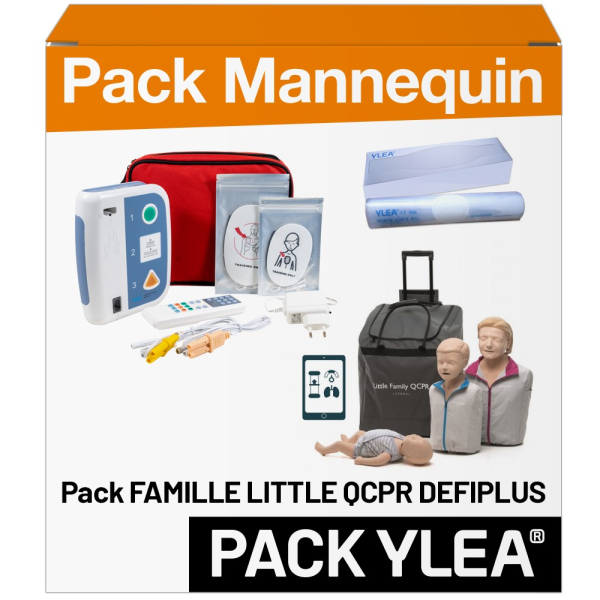 Pack Mannequins de Secourisme pour Formateur DEFIPLUS FAMILLE LITTLE  QCPR LAERDAL