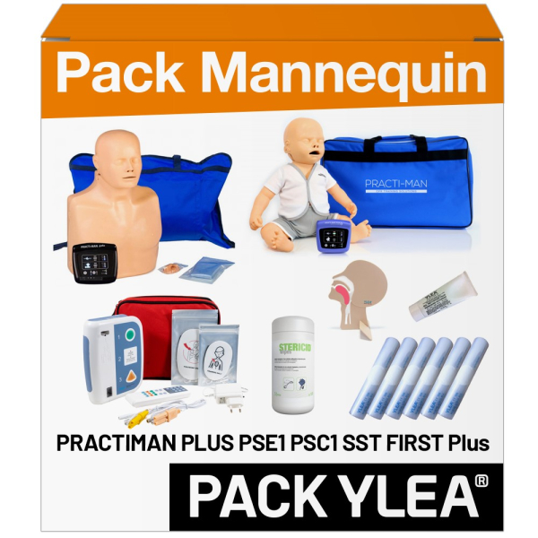 Pack Mannequin Secourisme PRACTIMAN Formation PSC1 SST PSE1 pour Formateur