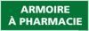 Cet article : Signaltique armoire  pharmacie 210 x 75 mm->Adhsif 120 microns
