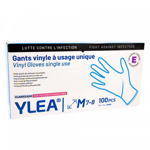 Gants Vinyle Non Poudrés Jetables - YLEA